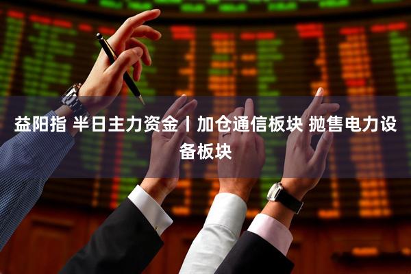 益阳指 半日主力资金丨加仓通信板块 抛售电力设备板块