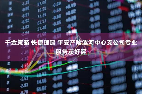 千金策略 快捷理赔 平安产险漯河中心支公司专业服务获好评